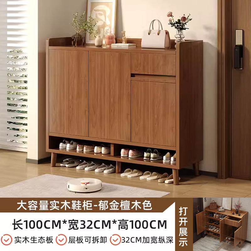 Large capacity shoe cabinet for home use - entryway, hallway, and outdoor console table all-in-one storage - new shoe rack