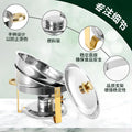 Stainless steel gold-plated mini buffet warmer set - hotel-grade alcohol-fired food warmer - cross-border supply