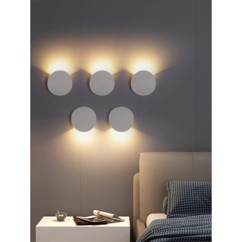 Wall lamp minimalist lamp simple modern bedroom lamp Nordic creative aisle living room background wall children's bedside lamp 1