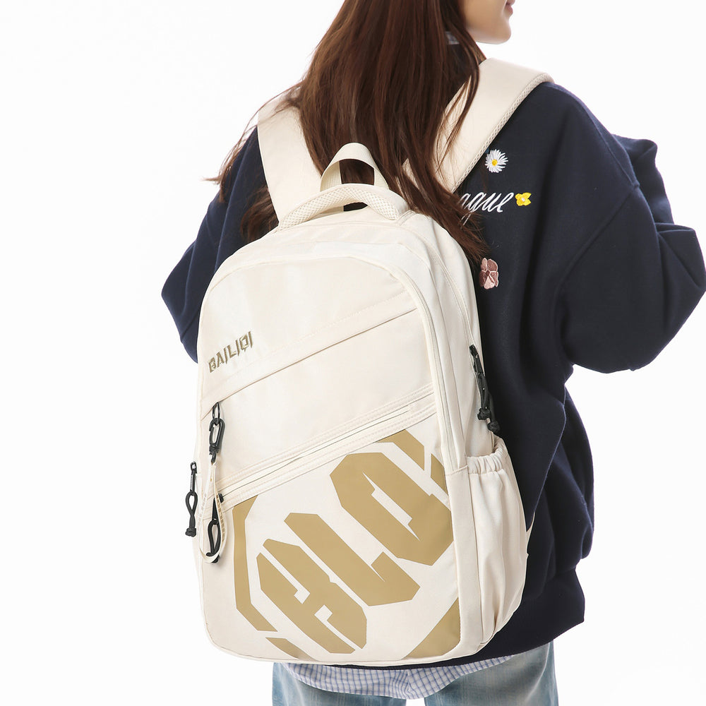 Schoolbag for junior high school students, large capacity, wear-resistant, urban casual style, large capacity, wear-resistant, business trip, backpack