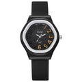 New candy-colored silicone strap waterproof women's watch student watch dopamine color block quartz watch - wholesale from manufacturer