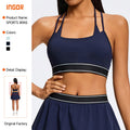 Spring/summer new yoga tank top - running, tennis, fitness vest with built-in bra, beautiful back design, slimming and figure-flattering sports top