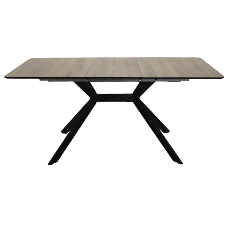 Export solid wood multi-layer board dining table retractable foldableaccessible luxuryclassy sense restaurant long table mdf rectangular table