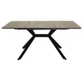 Export solid wood multi-layer board dining table retractable foldableaccessible luxuryclassy sense restaurant long table mdf rectangular table