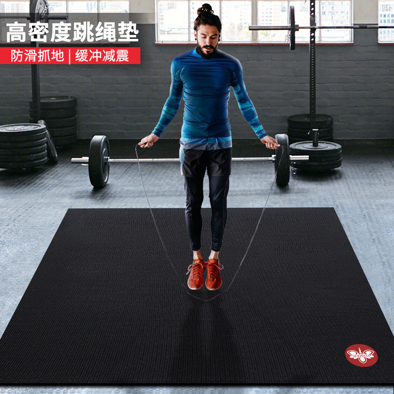 Jump rope mat - non-slip, shock-absorbing, double yoga mat, sports & fitness, thickened pvc, foldable, anti-slip, silent - ideal for men
