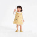 girls' chanel-inspired dress, spring collection, sweet princess sundress for kids, baby's first birthday dress, spring and autumn wear