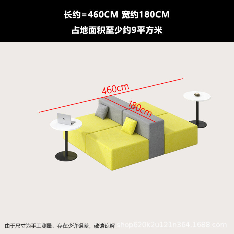 Office sofa irregular shape training institution patchwork sofa reception rest area business reception casual sofa sf-04
