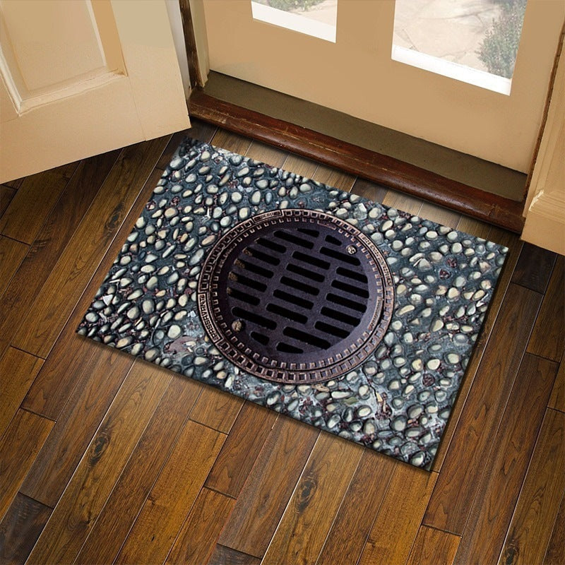 3d visual trap floor mat bathroom absorbent mat non-slip foot mat entrance door mat entrance door mat