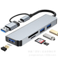 1-to-4 usb 3.0 splitter hub, 7-in-1 multi-interface type-c hub for laptops