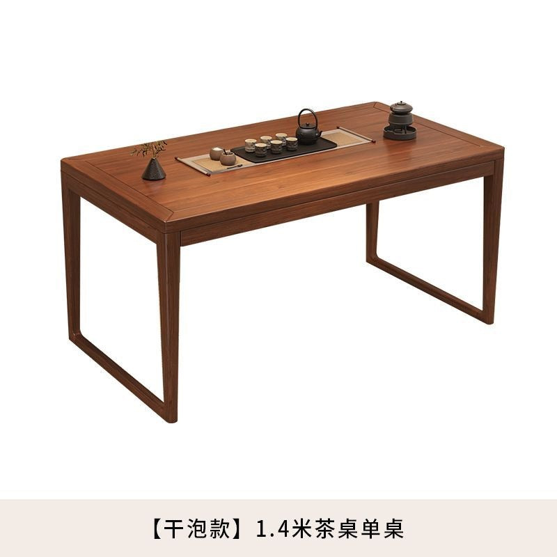 For homesmall apartment balcony solid wood tea table dry tea table all-in-one a complete set of casual modern tea table and chair combination
