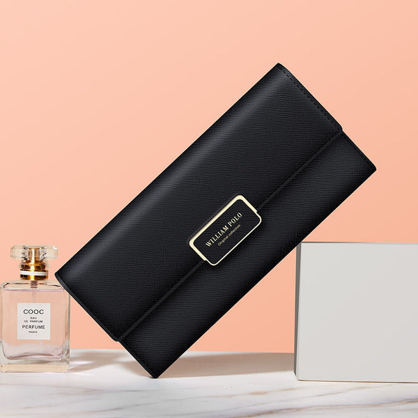 Emperor Paul Wallet Women's Long Leather Wallet Women's Fashion First Layer Cowhide Wallet Handbag Women's Wholesale