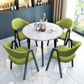 A brief discussion on table and chair combination coffee shop milk tea shop round table office casual small apartment dining table scandinavianfor home
