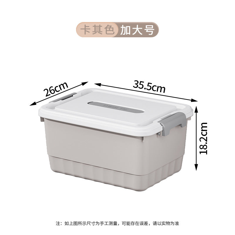 Storage Box Plastic Clothes Organizing Box Covered Portable Storage Box Extra Large Household Toys Snack Storage Box