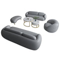 Cashew stool+1+2+3+coffee table combination (light gray)