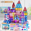 Kids puzzle variety of assemble building blocks castle paradise boys and girls colorful window magnetic sheet magnetic magnet intellectual toy