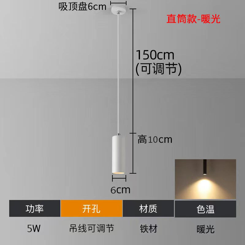 Window straight-leg bedside reading small chandelier casual bar hotel cafe hanging wire lamp normcore style hotel b&b