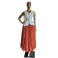 European and american cross-border women's fashion  summer new arrival: elegant v-neck sleeveless vest top and pleated midi skirt set