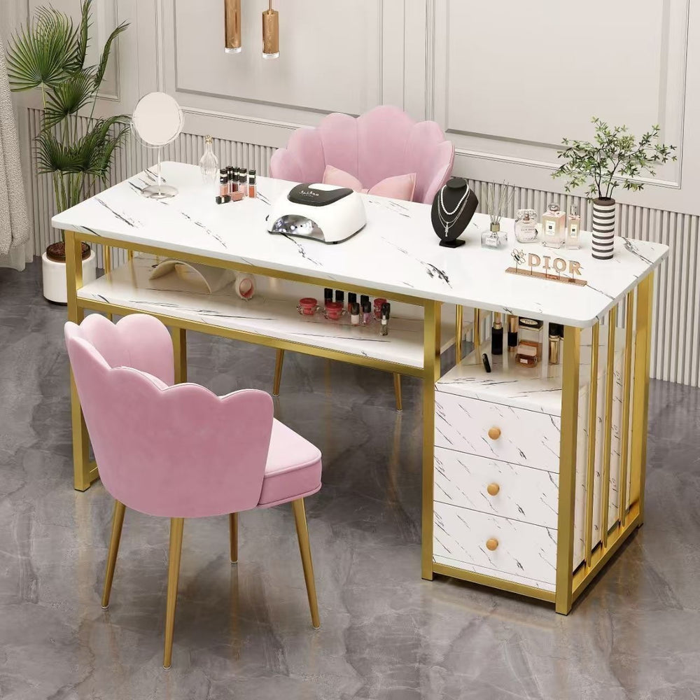 Nail art table nail art shop special table japanese style popular table chair single double light luxury casual modern nail art table