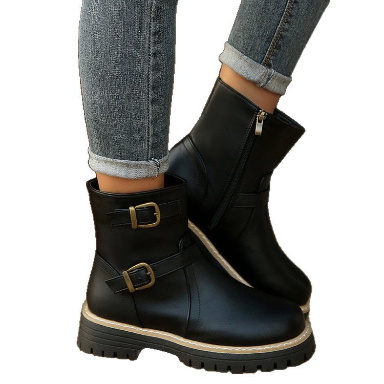 spring/autumn new arrival: thick-soled martin boots for cross-border e-commerce. plus sizes available. price difference: $0.67. wholesale options available. dropshipping to  and