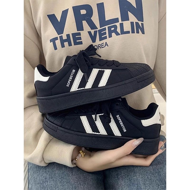 Girls' shell toe sneakers - new  spring/autumn collection - breathable, versatile casual sports shoes for students (sizes for mid-to-large children)