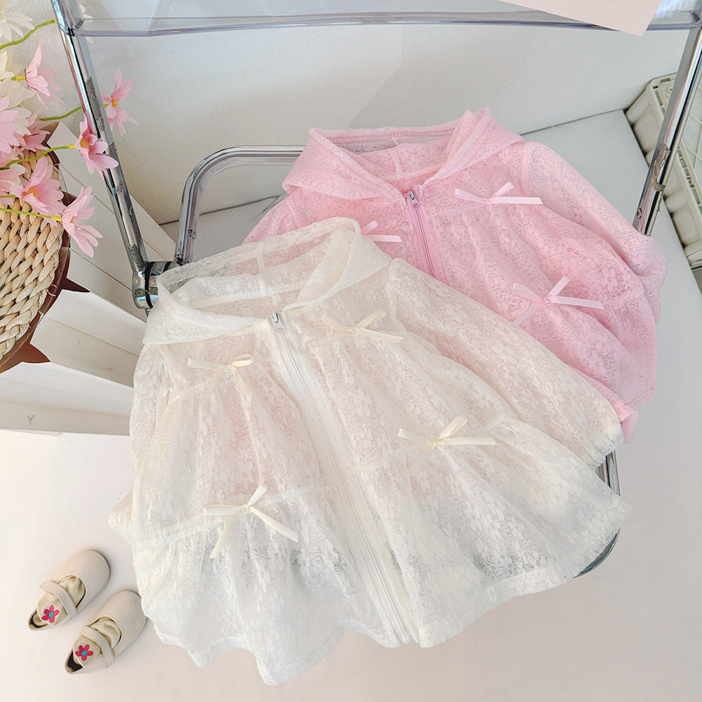 Girls' sun protection clothing - new summer  collection: breathable summer outerwear for toddlers and young children, perfect as a light cardigan for air-conditioned environments