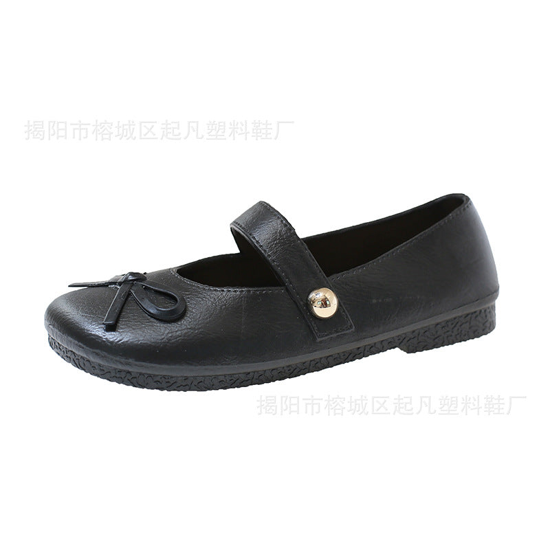New arrival baotou flatsfrenchretrobows women's mary jane flats shoes flats soft bottom flats women's casual shoes