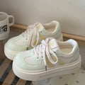 Campus style thick-soled sneakers for women 2026new arrivalspringwhite shoes for women's shoes easiest for match student bread shoes trendy shoes
