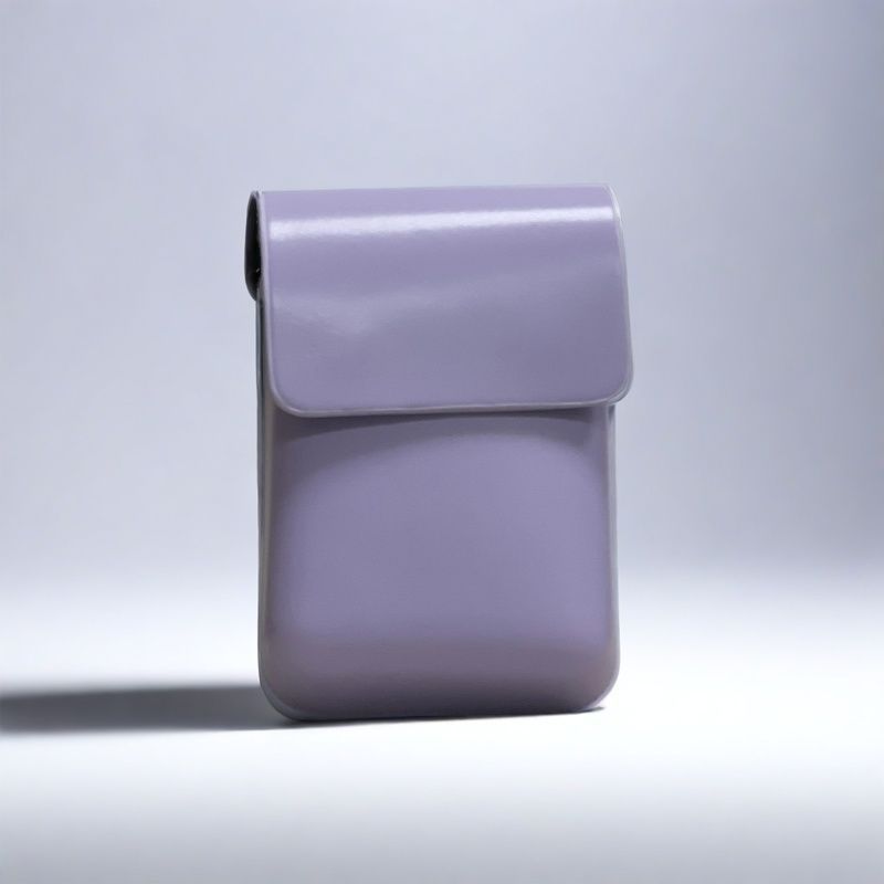 Cross-border diagonal span vertical mobile phone bag, simple and fashionable pressure shell bag, niche solid color change bag, retro texture messenger bag.