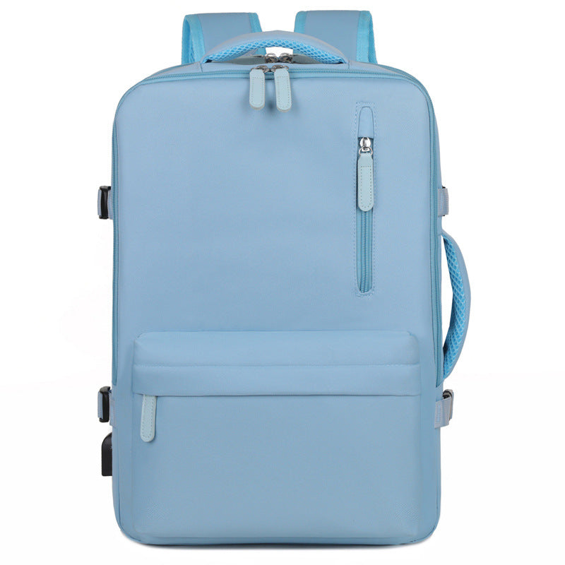 New backpack women's large-capacity multi-function expansion portable travel bag men's simple business computer bag backpack