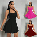 Y2k insnew arrivalfashion cross-border women's sexy halterneck backless waist a-line large swing skirt dress