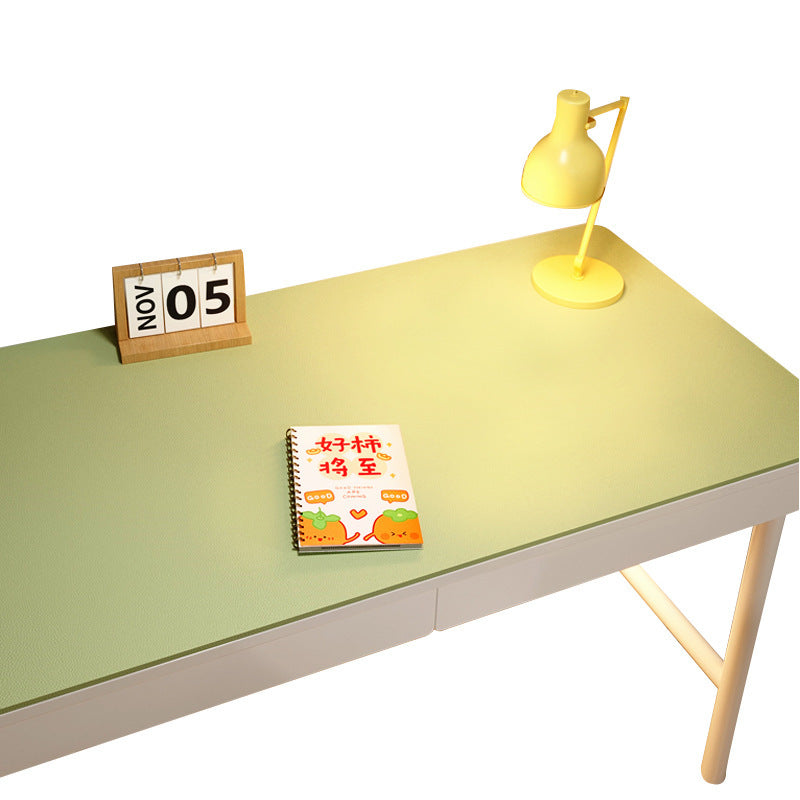 Environmentally friendly eye protection desk mat Student leather solid color coffee table mat Oil-proof dining table cloth Learning computer desk mat Non-slip