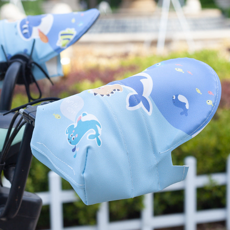 Summer sun protection handlebar covers - waterproof, breathable, windproof, uv resistant - for electric bikes, motorcycles, and cycling