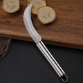 stainless steel paring knife, commercial banana and pineapple cutting scimitar, small sickle, curved jackfruit fruit knife