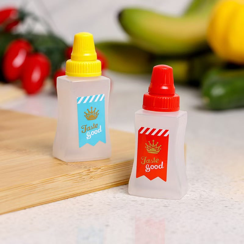 Mini sauce bottle plastic squeeze sauce bottle japanese style squeeze condiment bottle food grade portable soy sauce bottle cross-border