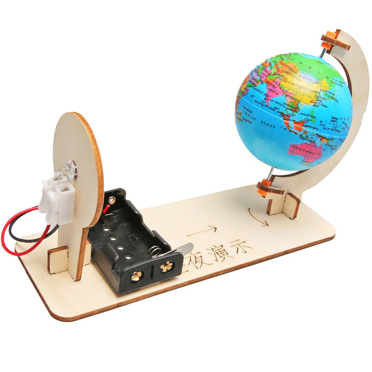 Science and technology small production day and night alternating model DIY primary and secondary school physics steam science experiment material package small invention