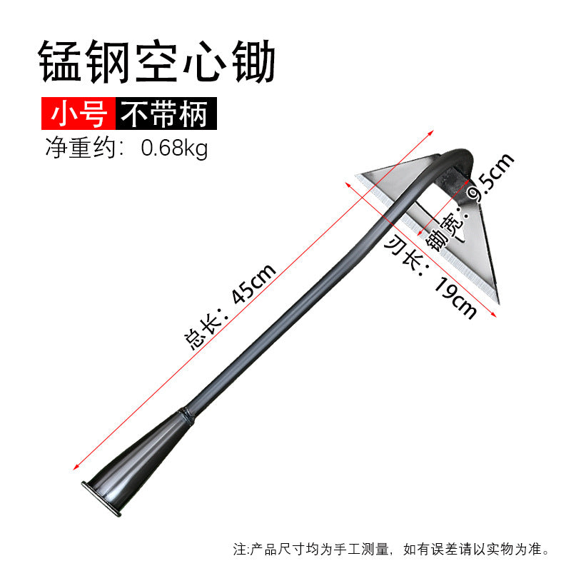除草锄头家用种菜挖土开荒大锄头加厚户外锰钢锄家用铲草农具厂家