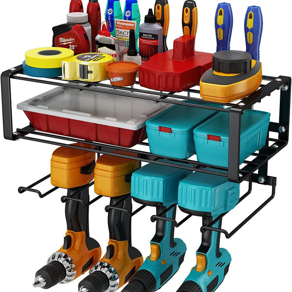 Manufacturer Spot Heavy Duty Electric Drill Storage Rack Garage Tool Finishing Screwdriver Wrench Hammer Assembled Storage Rack