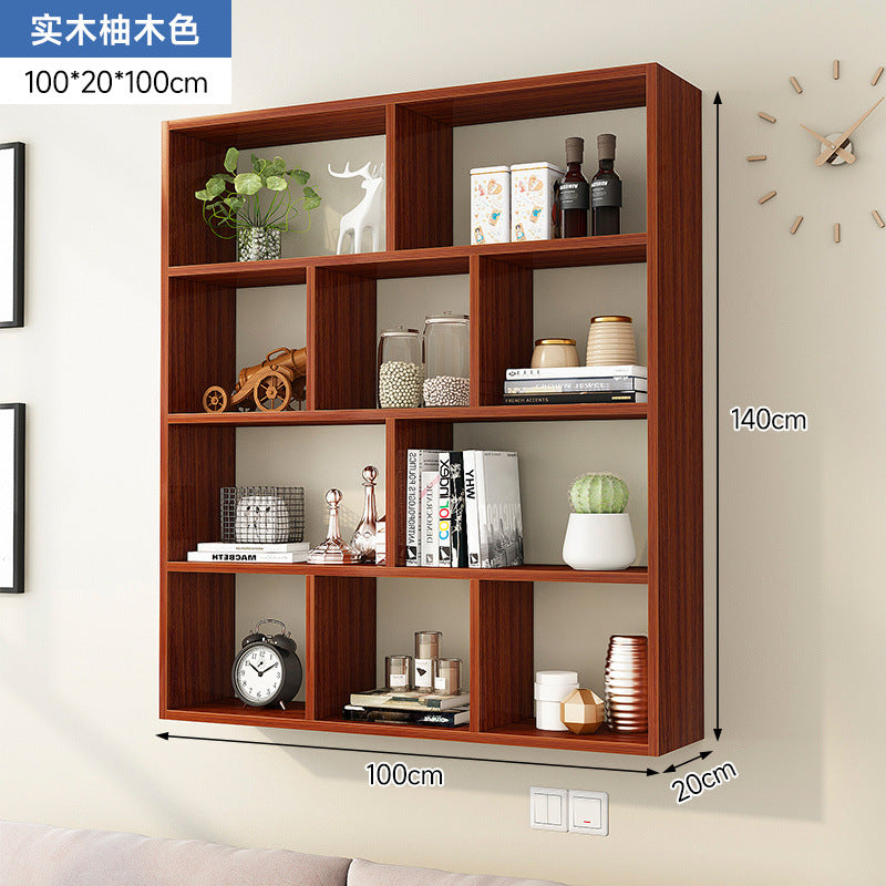 Solid wood storage cabinet wall wall cabinet wall shelf wall shelf wall-mounted bookshelf wall-mounted wall locker creative shelf