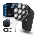 exclusive shaving head handy gadget men's variable speed electric shaver magnetic suction 7 blade shaving razor washable dual-use