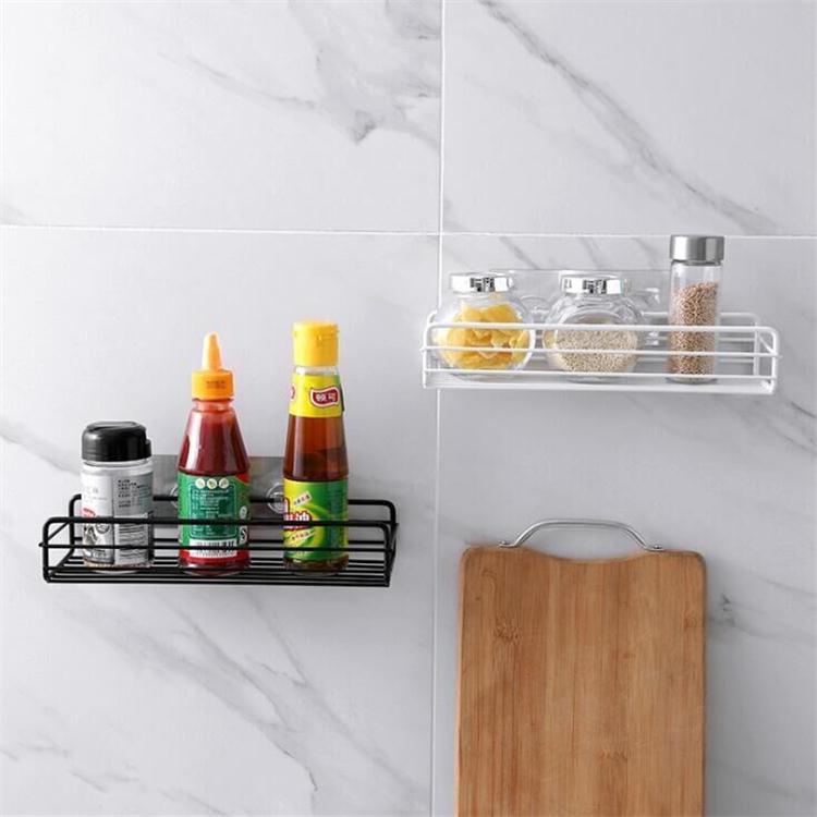 Bathroom rack No punching Toilet storage rack Wrought iron multi-functional wall long rack Kitchen toiletries