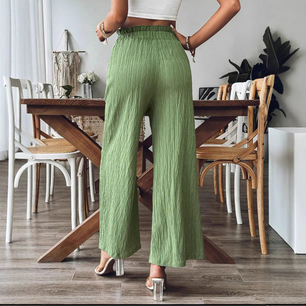 european and american cross-border foreign trade women's clothing independent station shein   pure colorcasualstraight-leg pants