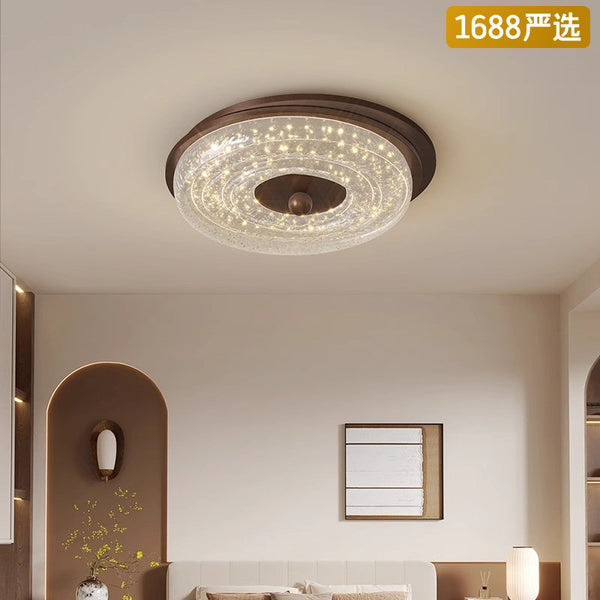 [Strict selection] French medieval master bedroom 2025 new resin gold foil room light luxury advanced sense modern ceiling