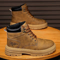 2025winternew arrivalhigh-top bootsmentrendyeasiest for matchthick solecasual leather shoesworkwear sneakerstrendy shoes for men