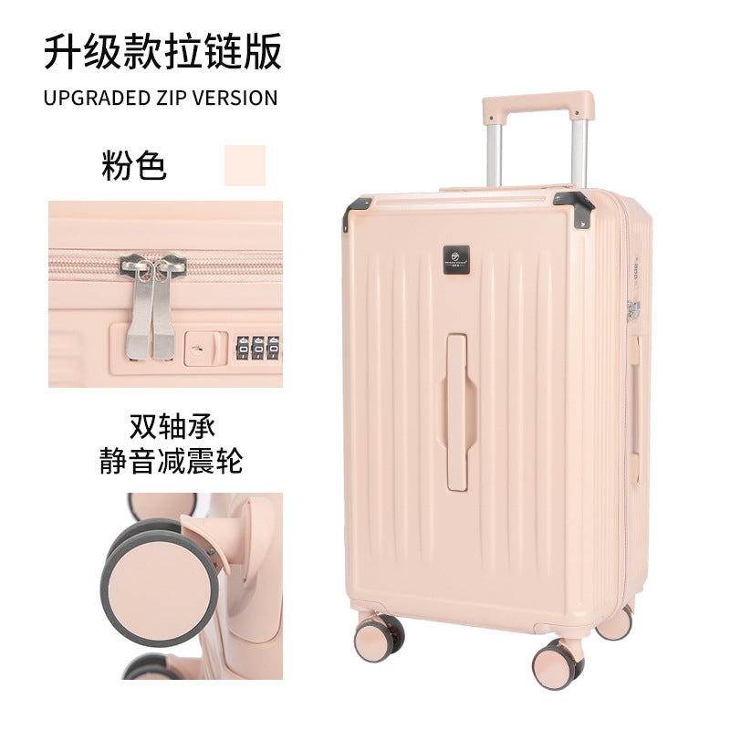 Large capacity thickened fashion luggage zipper 28 inch sports men's trolley case checked travel female silent universal wheel