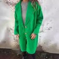 2024 new amazon women's fall/winter lapel long sleeve casual wool blend coat