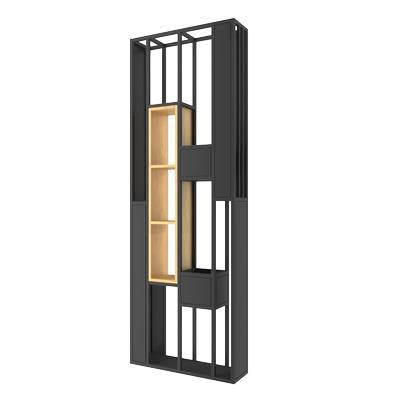 Nordic wrought iron screen shelf entrance office guest dining room partition floor flower stand creative decoration