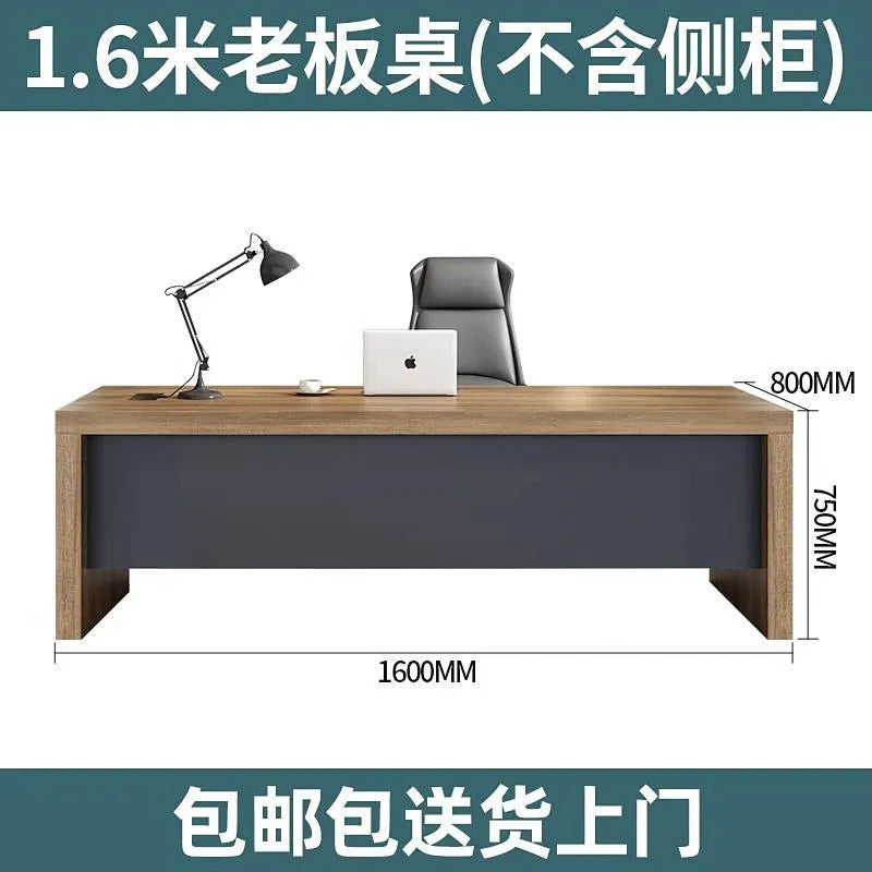 Boss desk office chair combination casual modern president desk executive table supervisor manager desk accessible luxury furniture