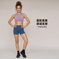 High collar short sleeveless waistcoat women's sexycrop top training fitness yoga clothes topsdaw157