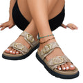 summer new arrival: plus size women's casual comfortable fashionable slip-on sandals for wholesale