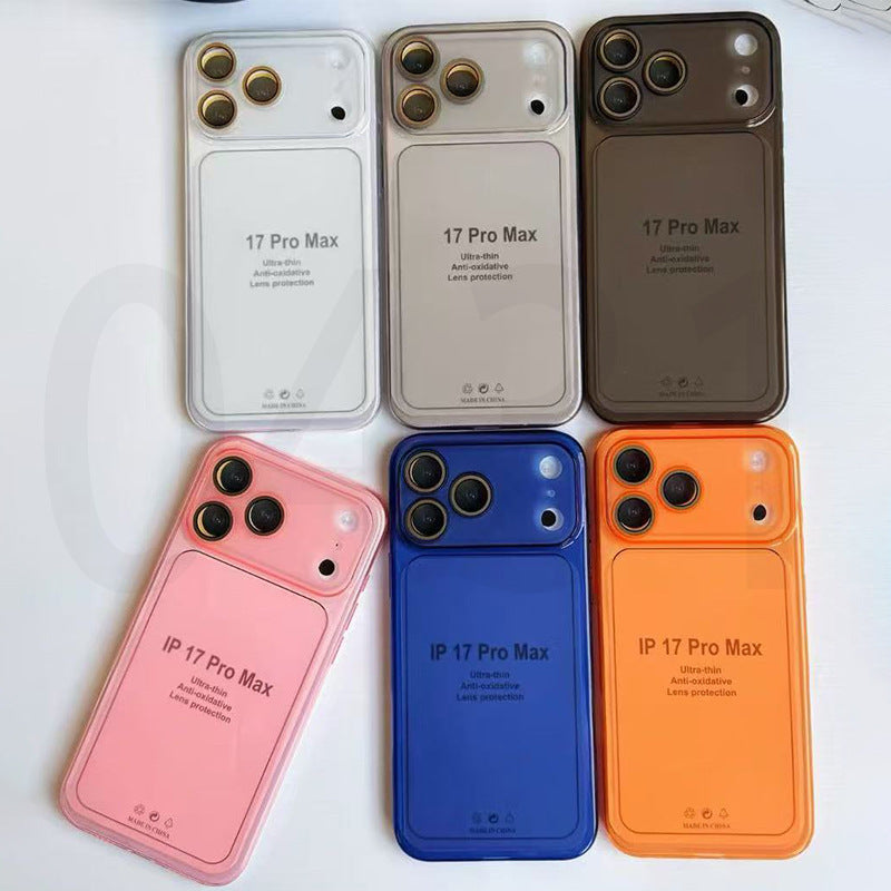 Suitable for apple 16promax anti-fall mobile phone case, ultra-thin second-change case, fine hole transparent color iphone17 protective case 13